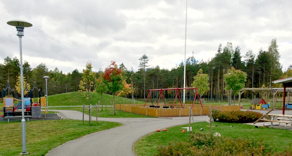 Bild över lekplatsen på Canada förskola