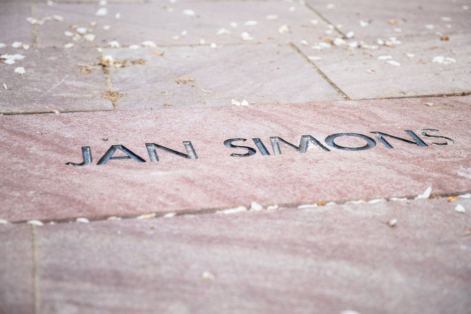 Jan Simons sten på Moras Walk of Fame