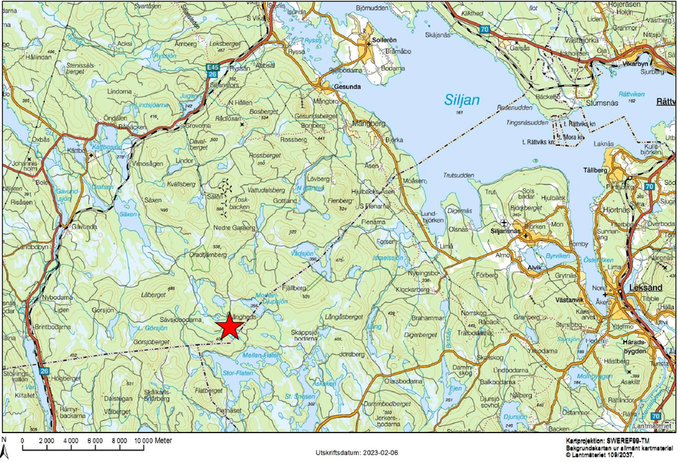 Karta Långhedsberg