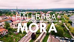 Flygbild Mora Kommun, med texten "Hållbara Mora"