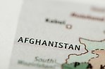 Karta över Afghanistan.
